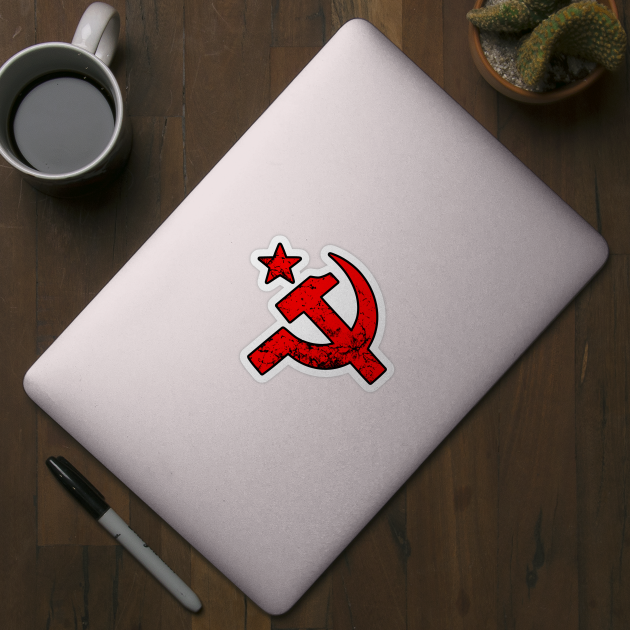 Vintage CCCP Hammer and Sickle Emblem by Scar